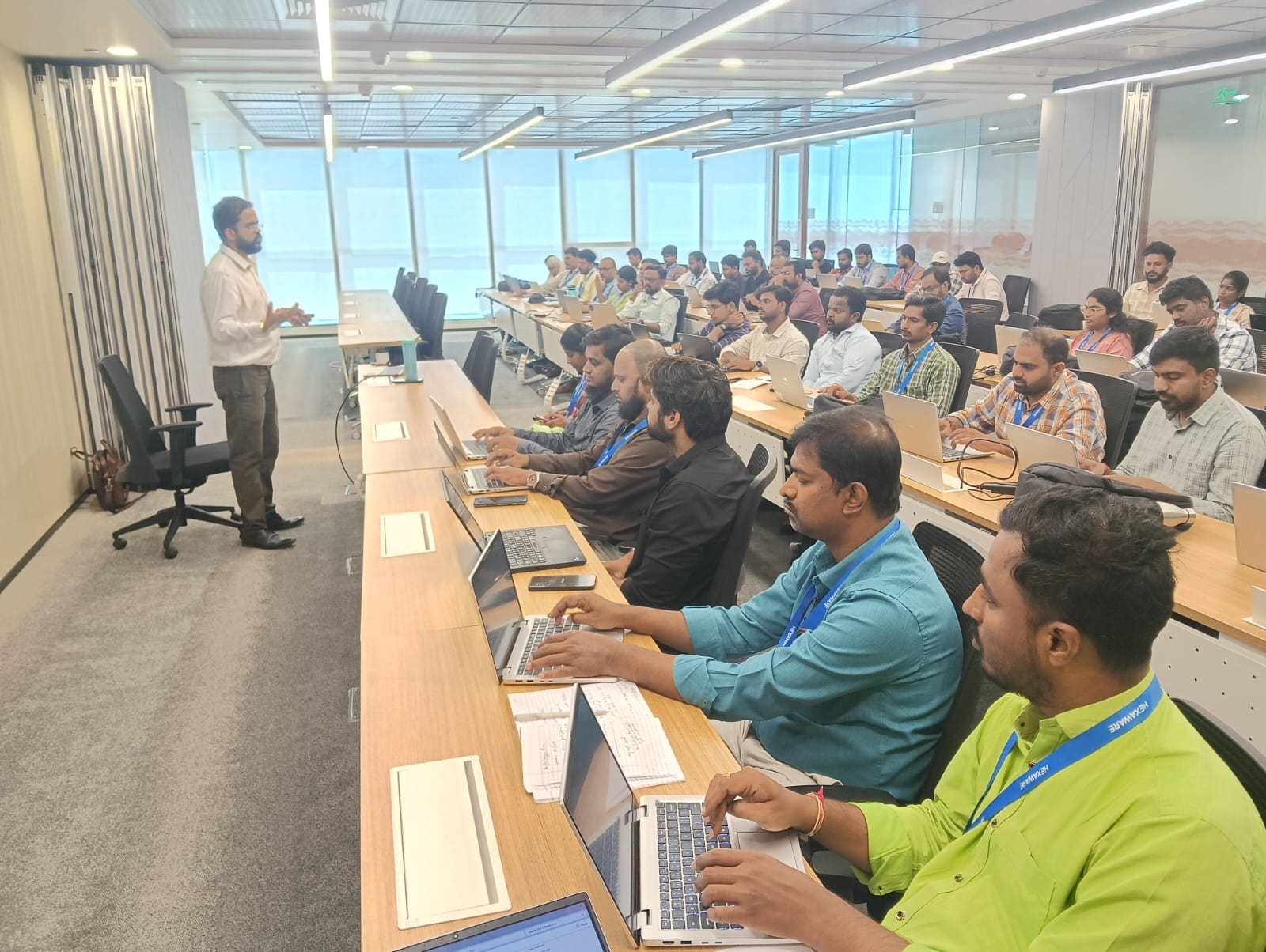 Amit teaching a C-suite AI masterclass.